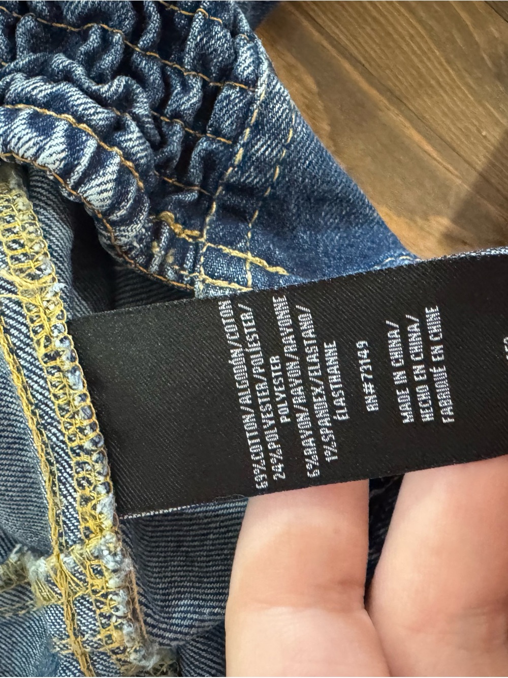 Denim Halter Dress - Dark Blue Jean - Picture 3 of 5